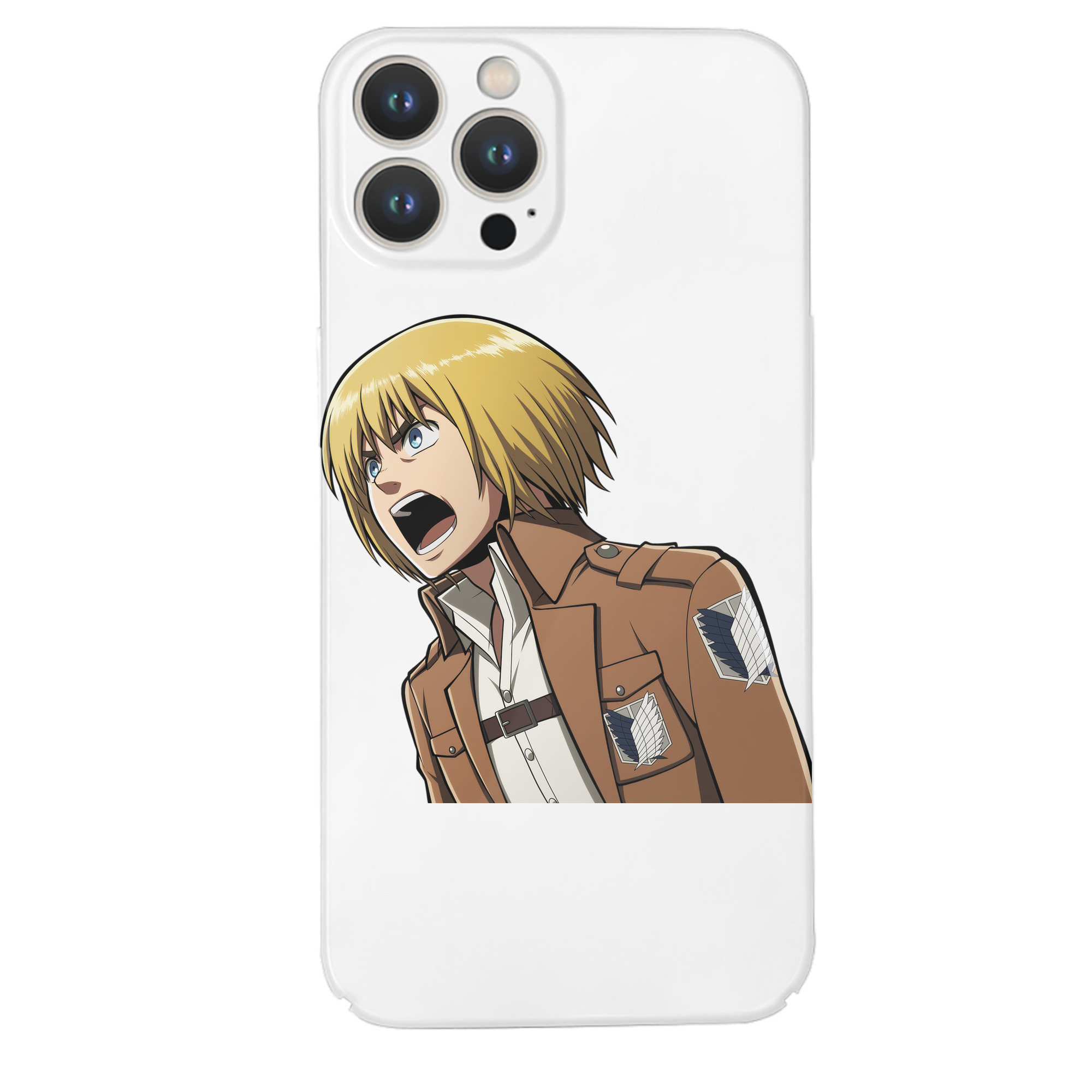 （画像用） 進撃の巨人 アルミン·アルレルト Attack on Titan Armin Arlert 【iPhone 14シリーズ対応】ハードケース